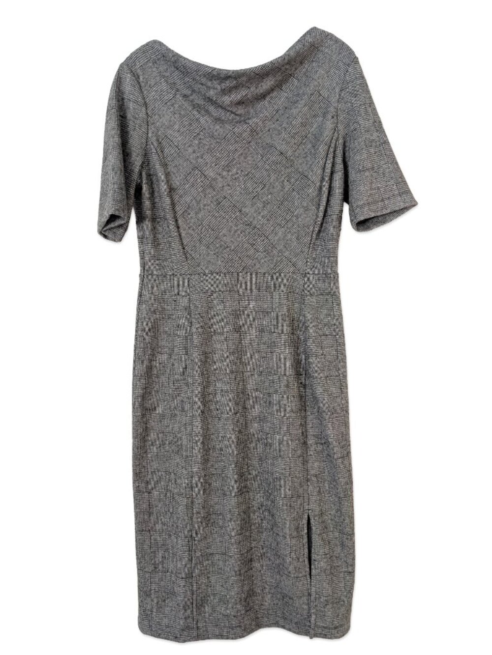 NWT Banana Republic Grey Glen Paid Sheath Dress, Size 10 - Picture 2 of 5